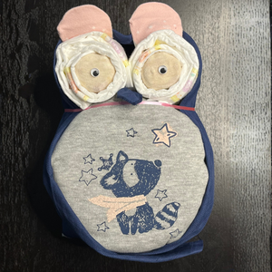 Windeltorte Sujet Eule Winter