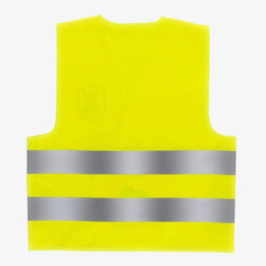 Gelbe Kinder-Warnweste mit Reflektions-Streifen