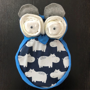 Windeltorte Sujet Eule Nilpferd