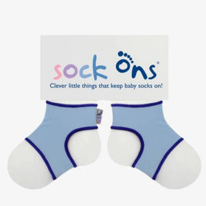 Sockenhalter in hellblau sock ons
