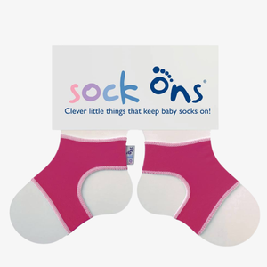 Sockenhalter in pink sock ons